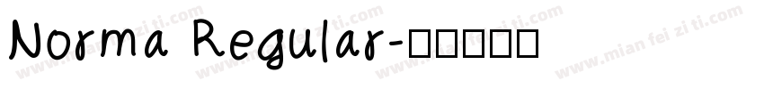 Norma Regular字体转换